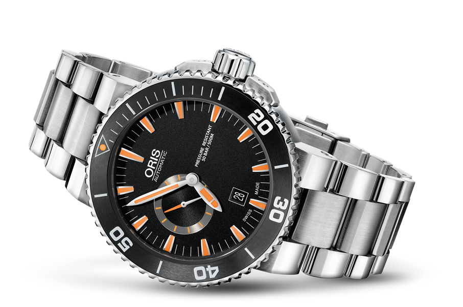 Aquis Small Second, Date - 01 743 7673 4159-07 8 26 01PEB | Oris
